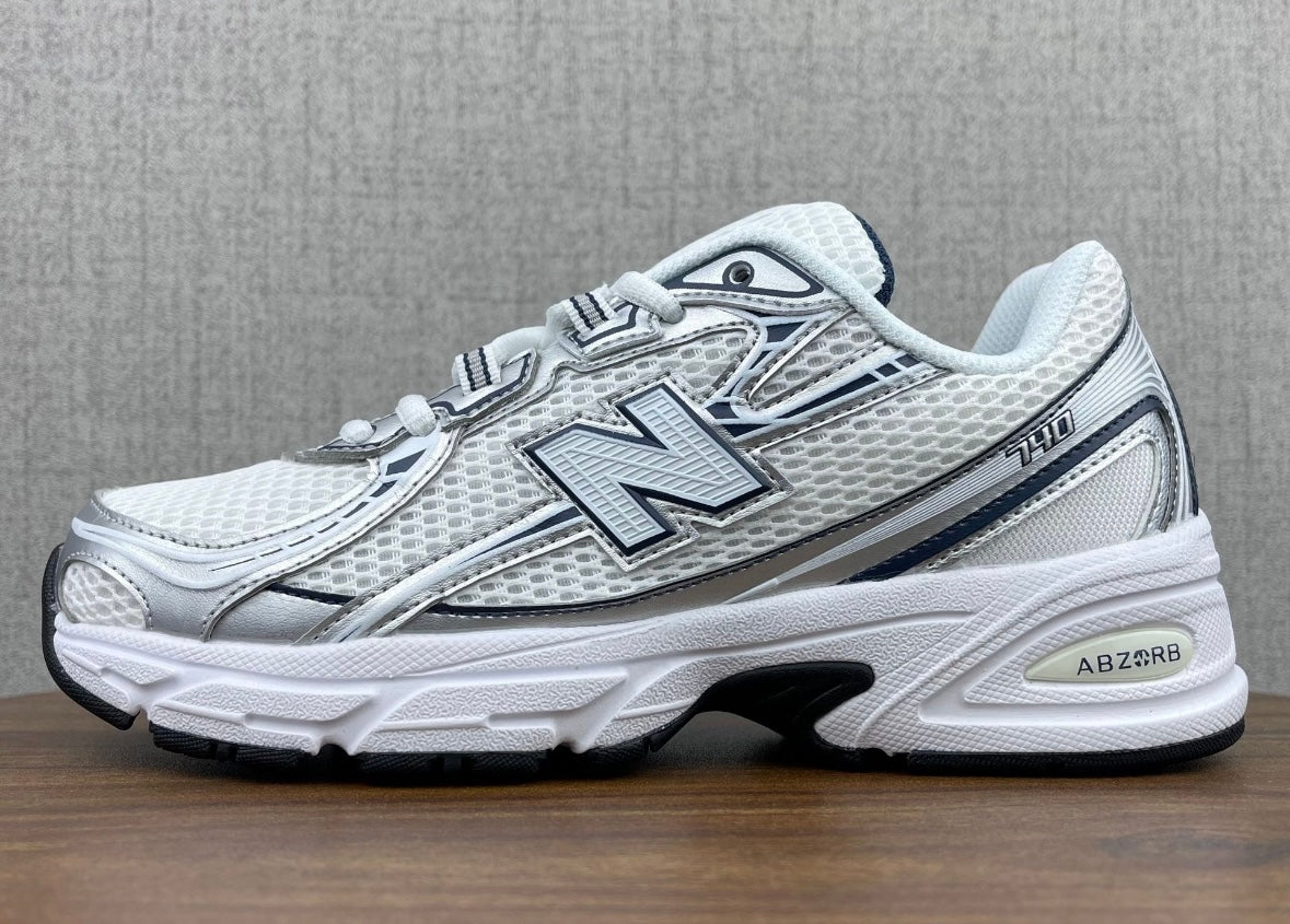 DOUBLE LACED NB WHITE DARK BLUE