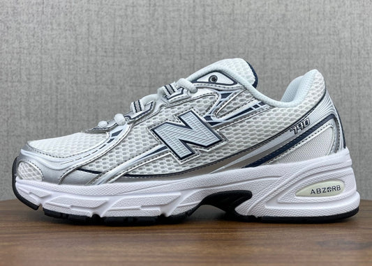 DOUBLE LACED NB WHITE DARK BLUE