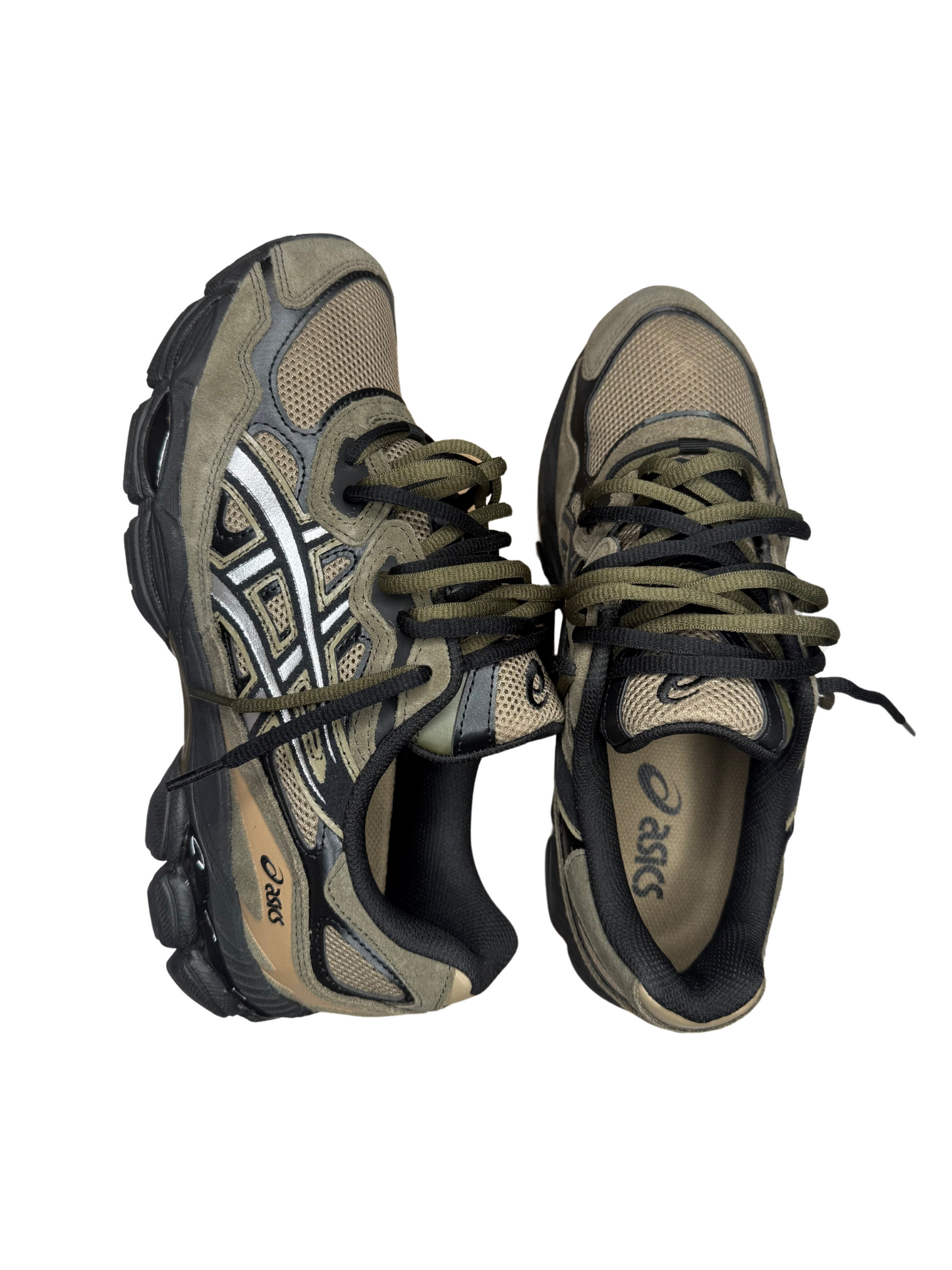 DOUBLE LACED GEL NYC PEPPER/BLACK