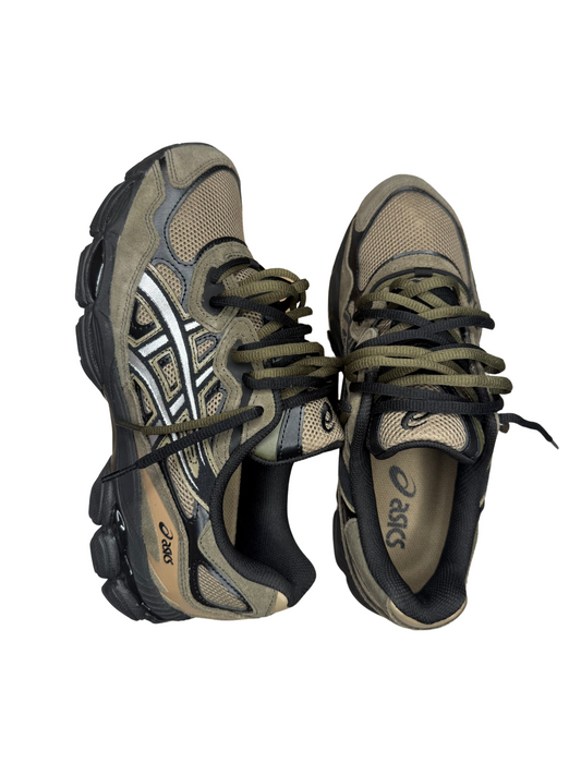 DOUBLE LACED GEL NYC PEPPER/BLACK