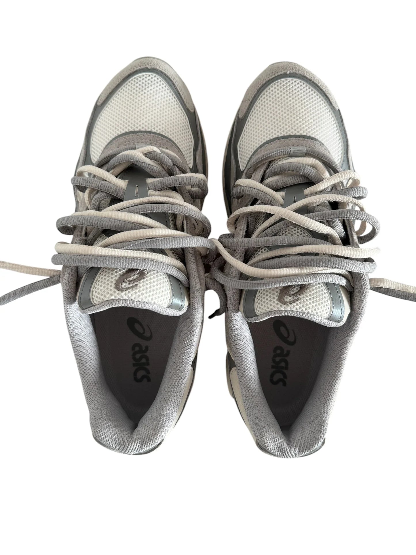 DOUBLE LACED GEL NYC CREAM/OYSTER GRAY