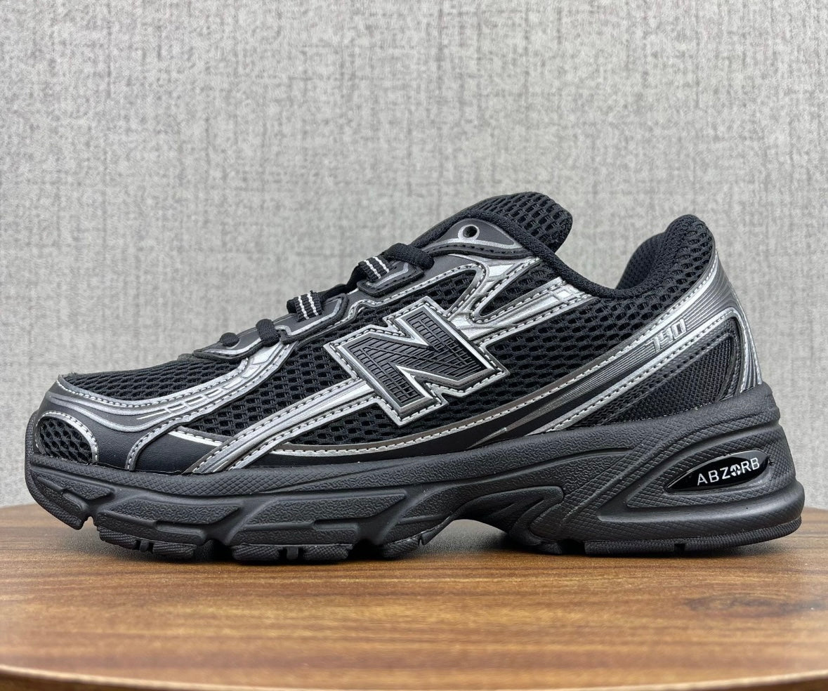 DOUBLE LACED NB BLACK SILVER