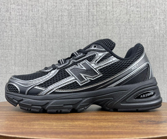 DOUBLE LACED NB BLACK SILVER